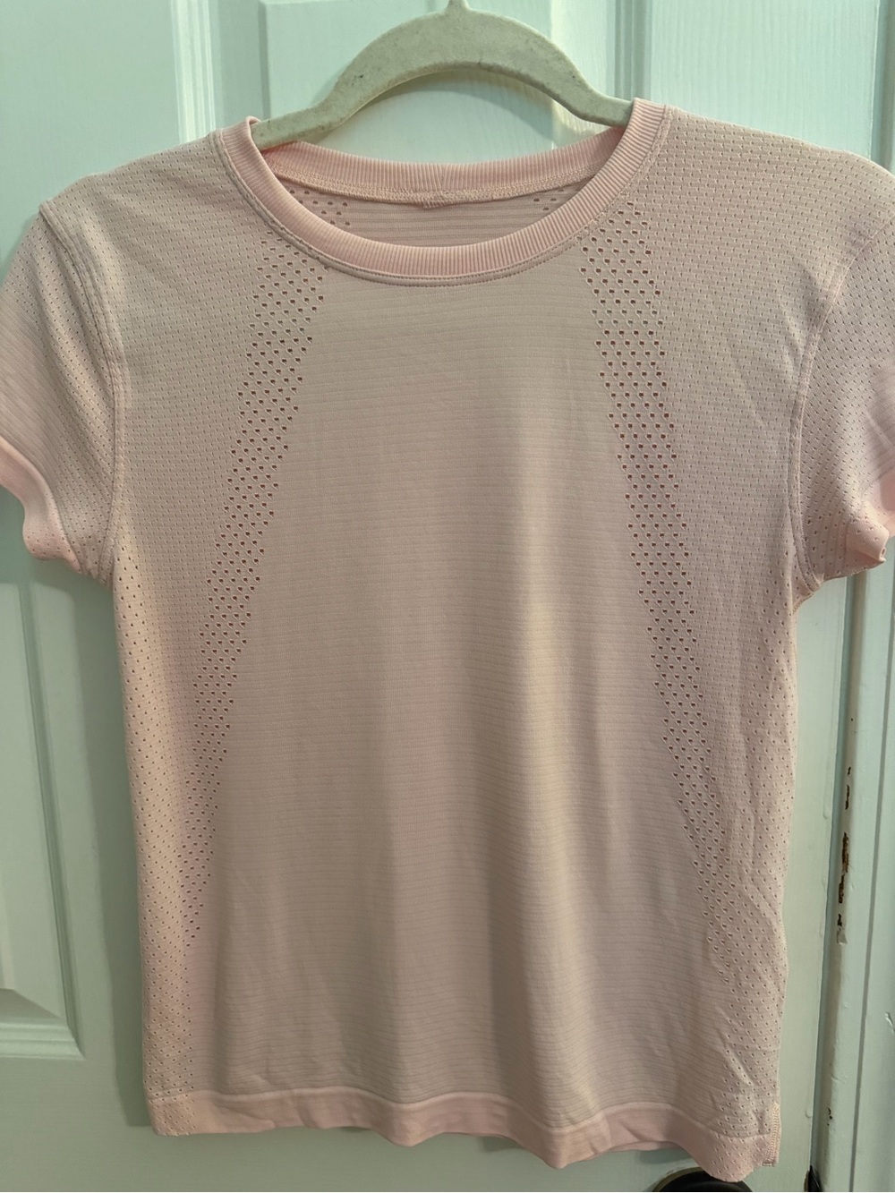 lululemon athletica Pale Pink Short Sleeve Performance Tee